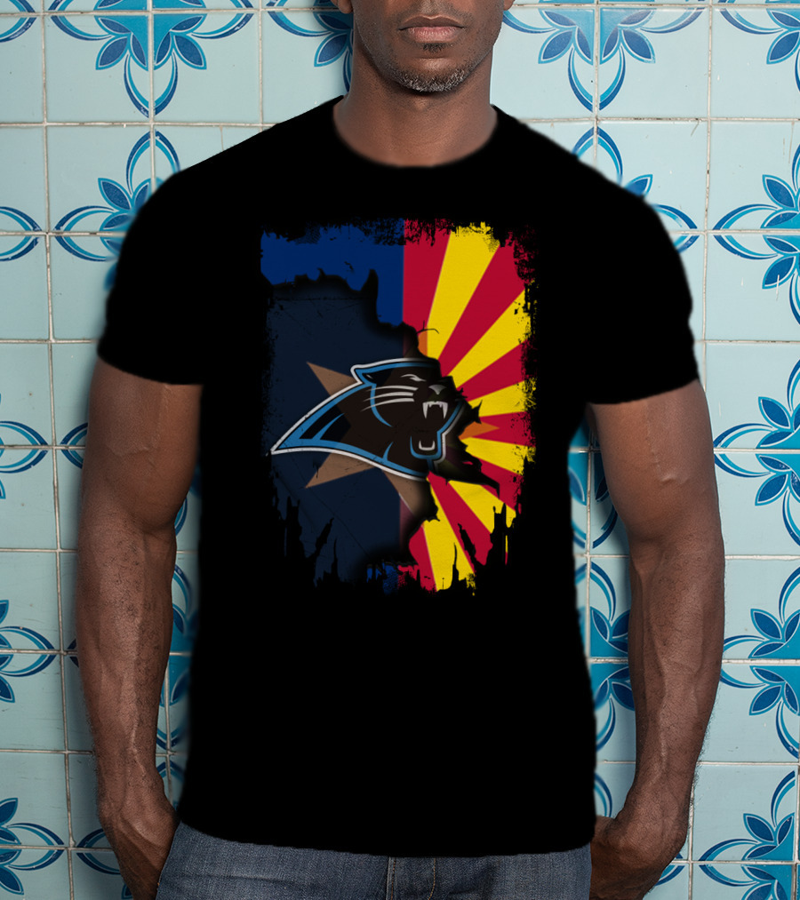 Arizona Panthers Unity With Sunburst Flag T-Shirt