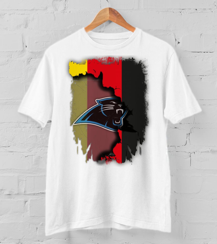Germany Flag With Panthers Logo Together T-Shirt