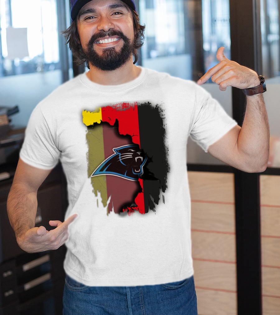 Germany Flag With Panthers Logo Together T-Shirt