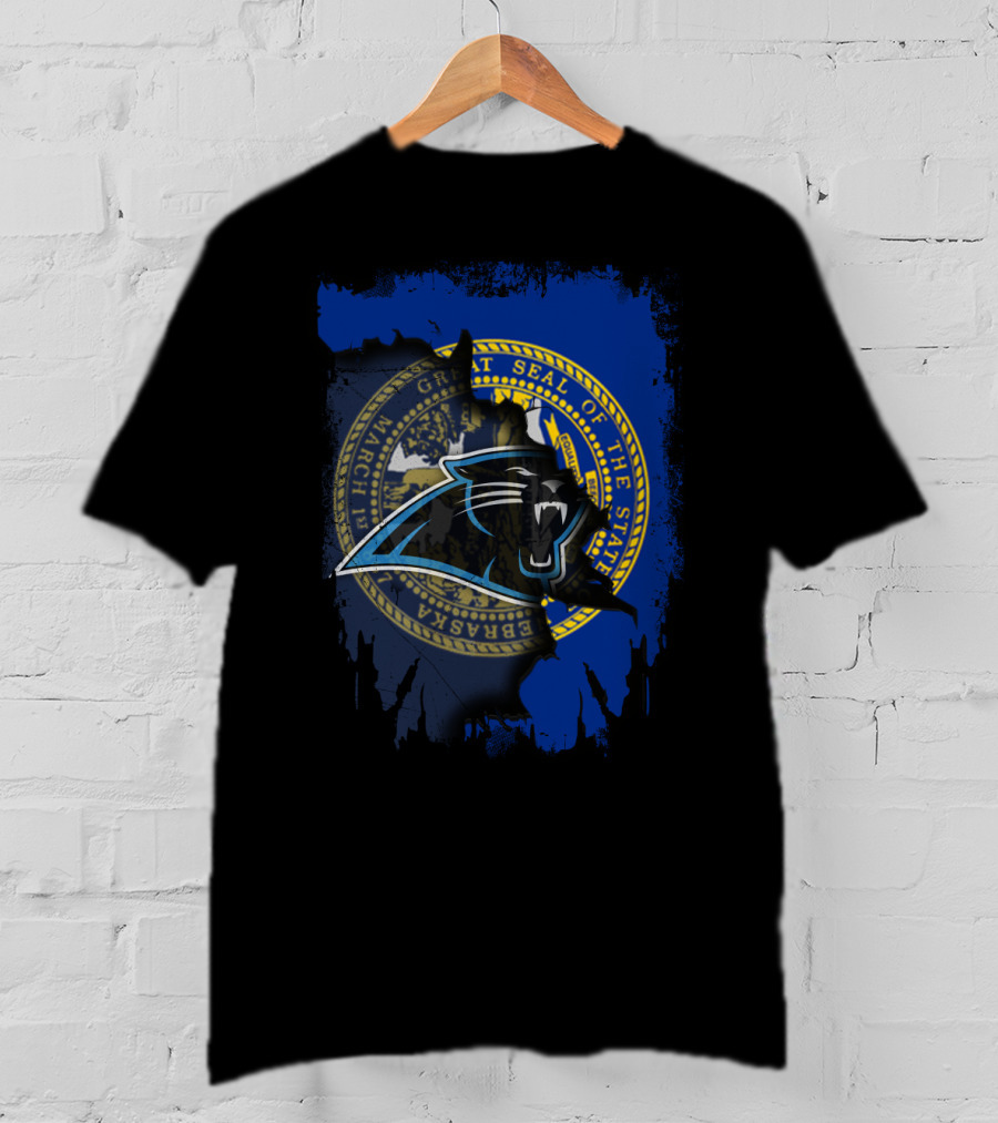 Together Nebraska With Panthers Seal Emblem T-Shirt