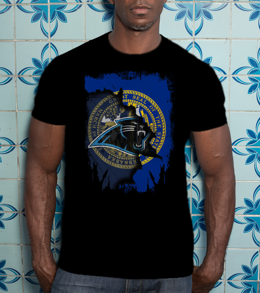 Together Nebraska With Panthers Seal Emblem T-Shirt