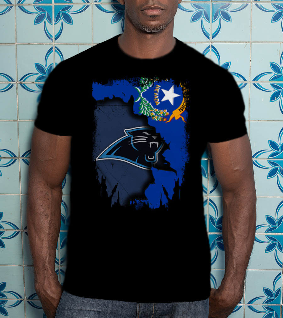 Nevada Panthers Collaboration With State Flag Elements T-Shirt