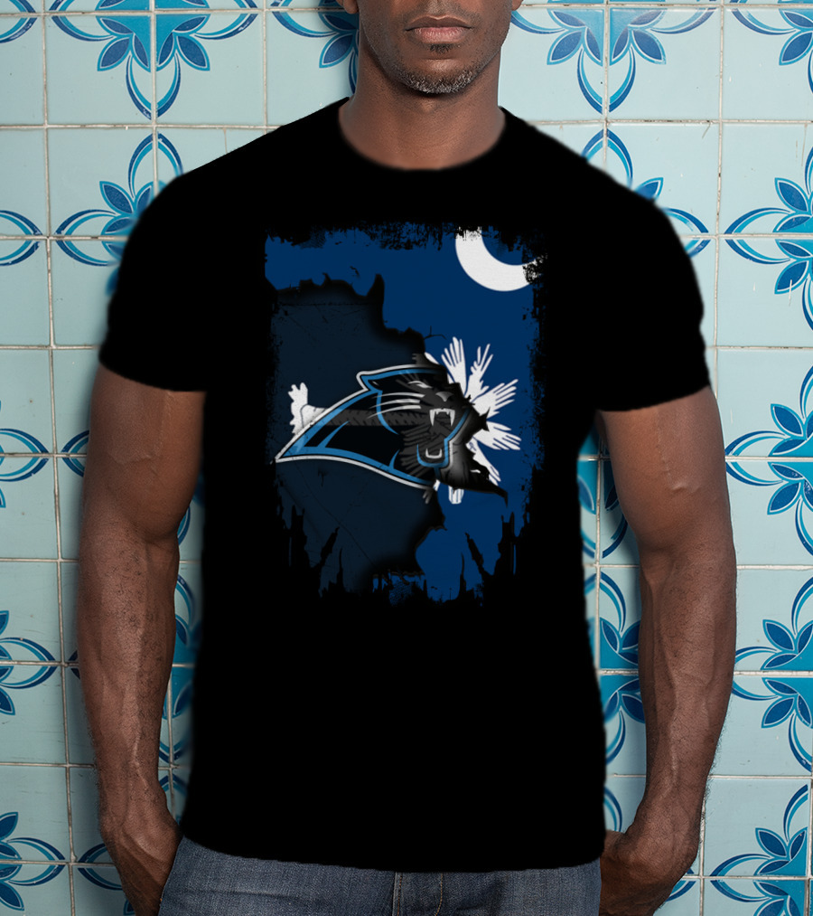 Together South Carolina Panthers Moon Palmetto T-Shirt