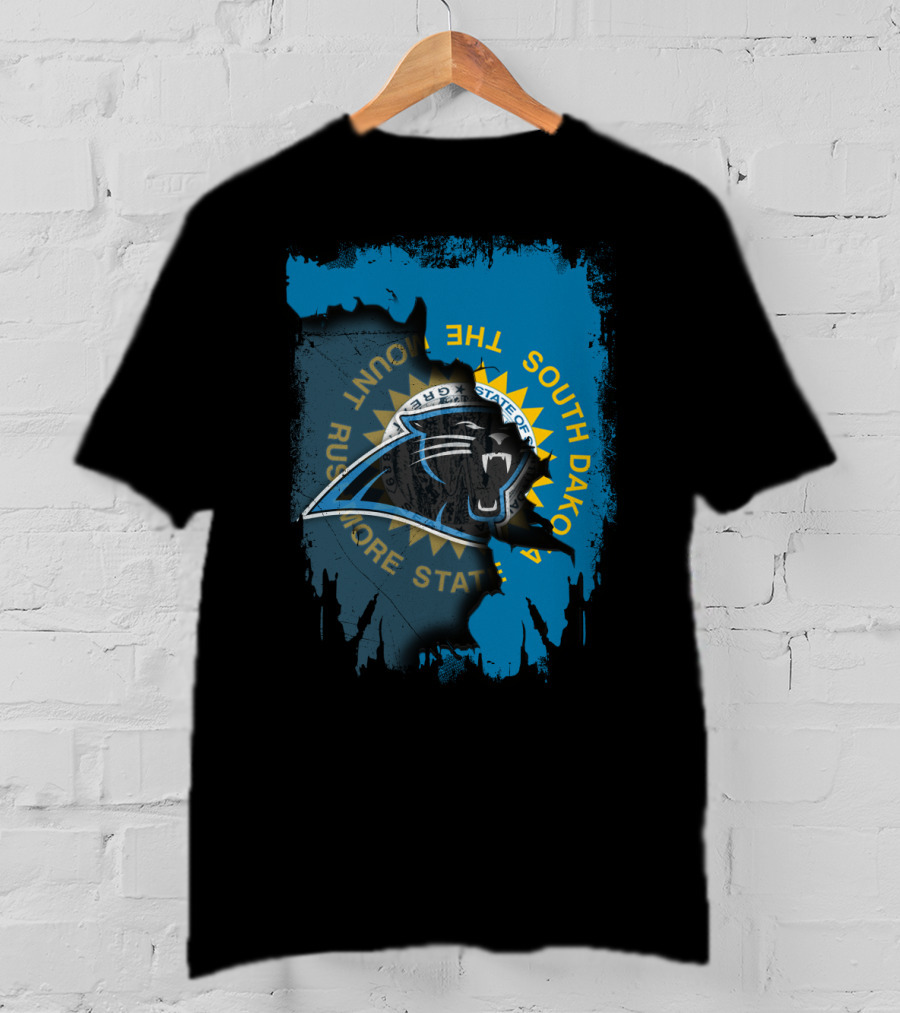 South Dakota Rushmore State With Panthers T-Shirt