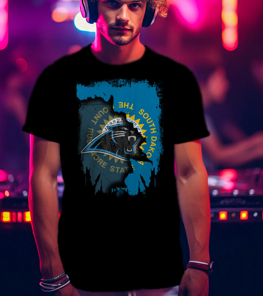 South Dakota Rushmore State With Panthers T-Shirt