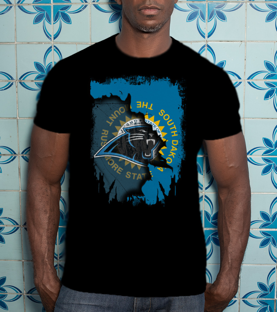 South Dakota Rushmore State With Panthers T-Shirt