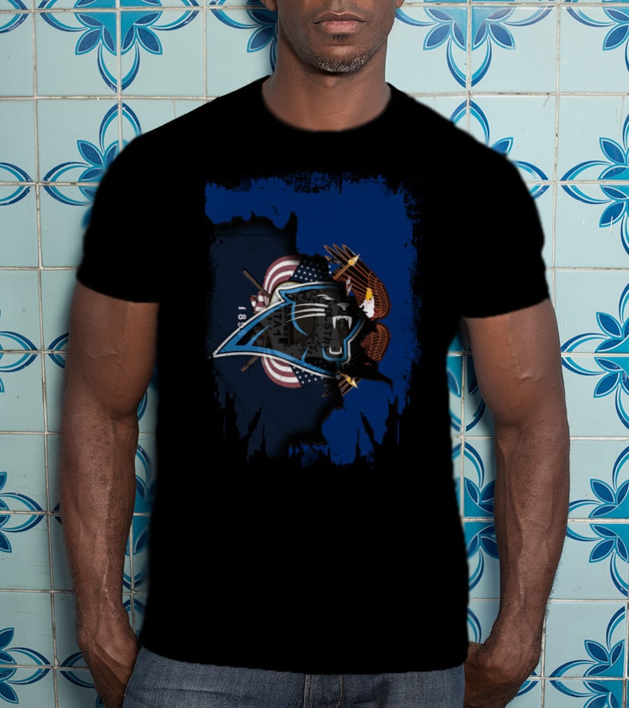 Together Utah Panthers American Flag Eagle Fusion T-Shirt