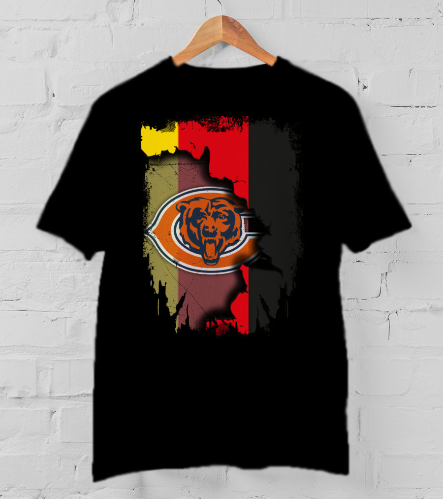 Chicago Bears Germany Flag Fusion T-Shirt