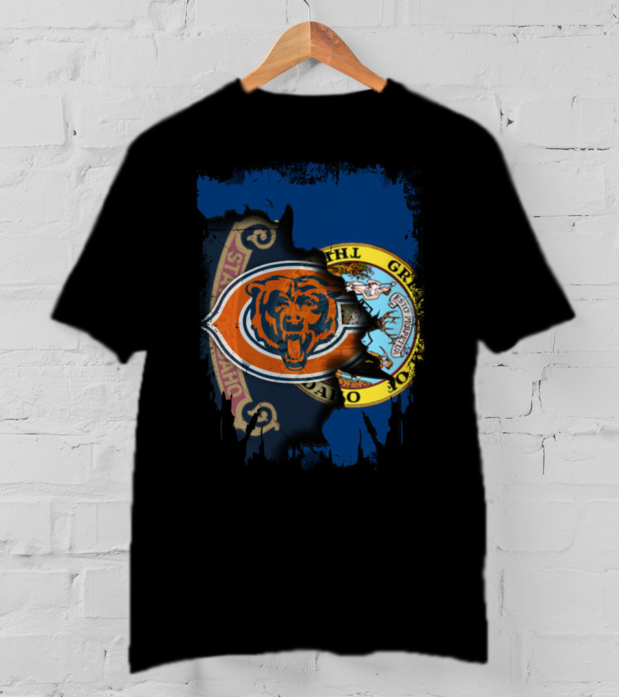 Together Idaho State Chicago Bears Emblem Fusion T-Shirt