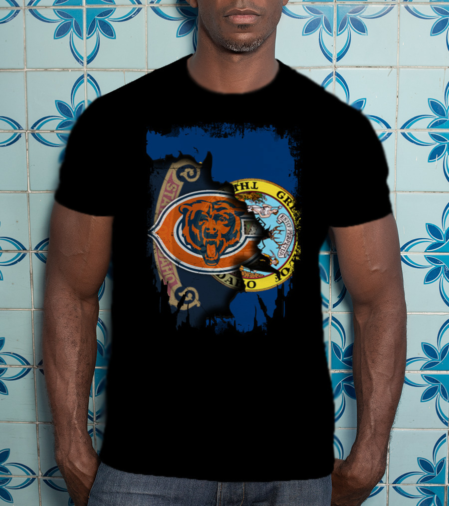 Together Idaho State Chicago Bears Emblem Fusion T-Shirt