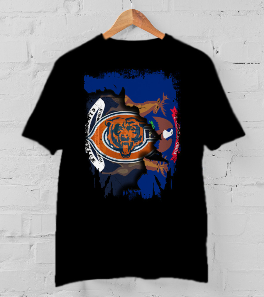 Detroit And Bears Together Michigan T-Shirt