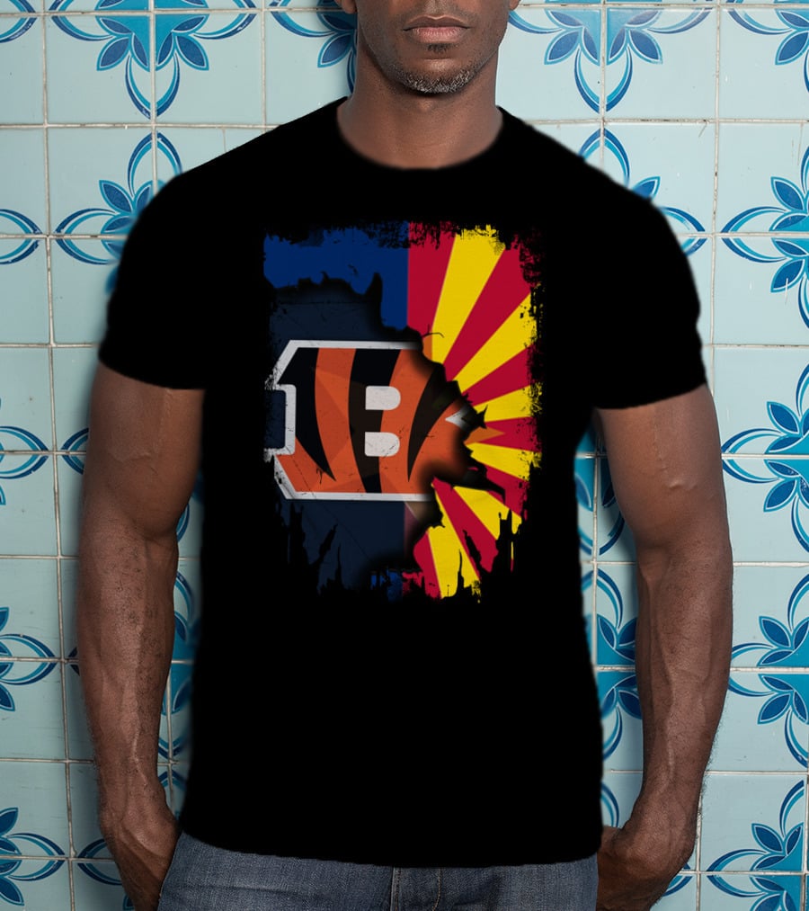 Together Arizona And Cincinnati Bengals T-Shirt