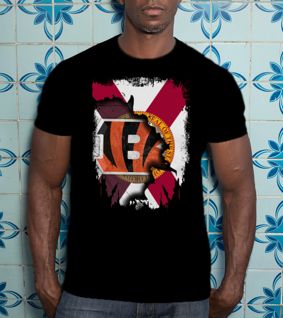Florida State Seal And Bengals NFL Team Mashup T-Shirt