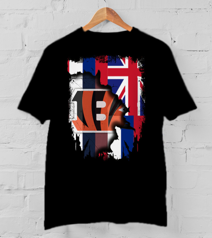 Together Hawaii Bengals Union Flag Fusion T-Shirt