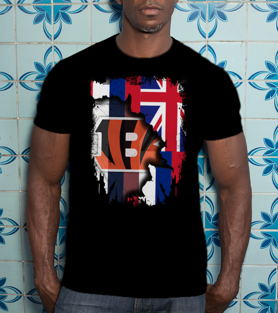 Together Hawaii Bengals Union Flag Fusion T-Shirt