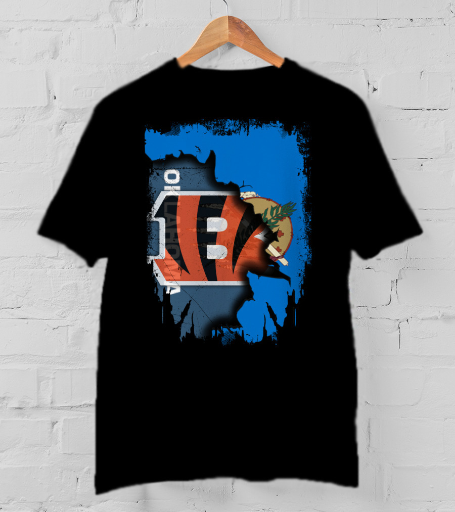 Together Oklahoma Bengals Iconic Symbol Fusion T-Shirt