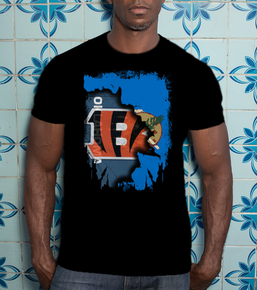 Together Oklahoma Bengals Iconic Symbol Fusion T-Shirt