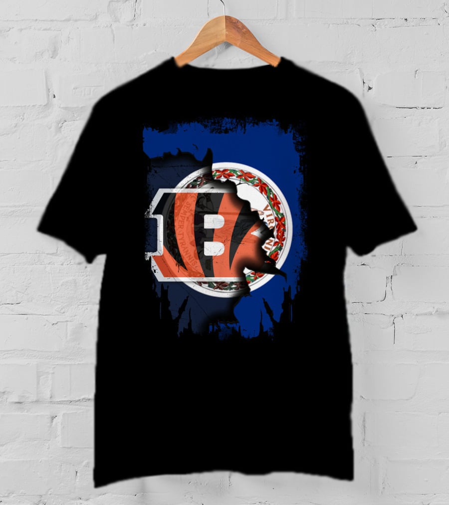 Virginia State Seal With Cincinnati Bengals T-Shirt