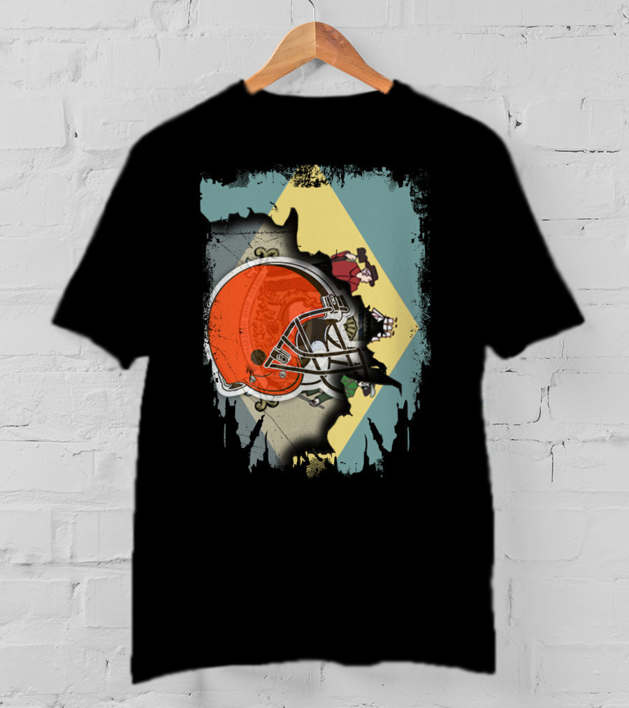 Delaware Meets Browns Helmet Collaboration T-Shirt