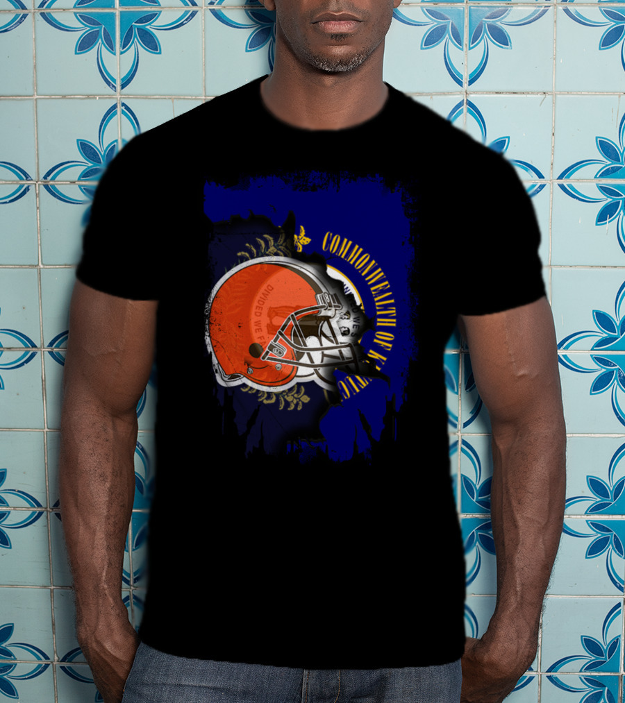 Commonwealth Of Kentucky Browns Helmet Together T-Shirt