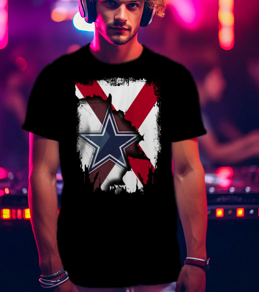 Dallas Cowboys And Alabama Pride Crossover T-Shirt