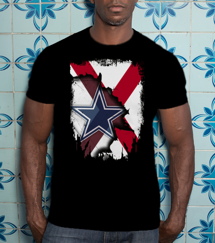 Dallas Cowboys And Alabama Pride Crossover T-Shirt