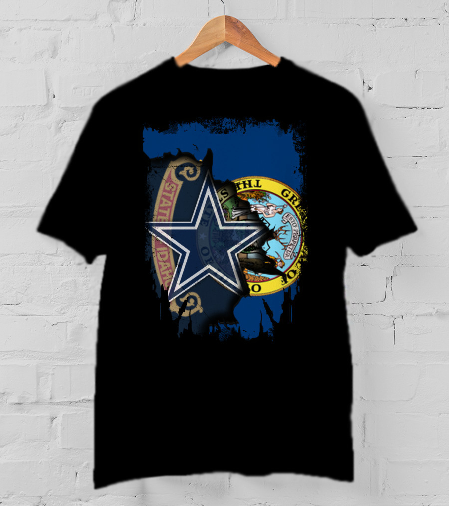 Together Idaho Cowboys Seal And Star Fusion T-Shirt