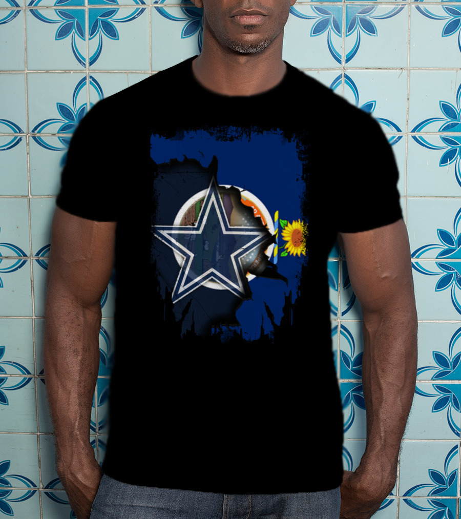 Together Kansas Sunflower Dallas Cowboys Star T-Shirt