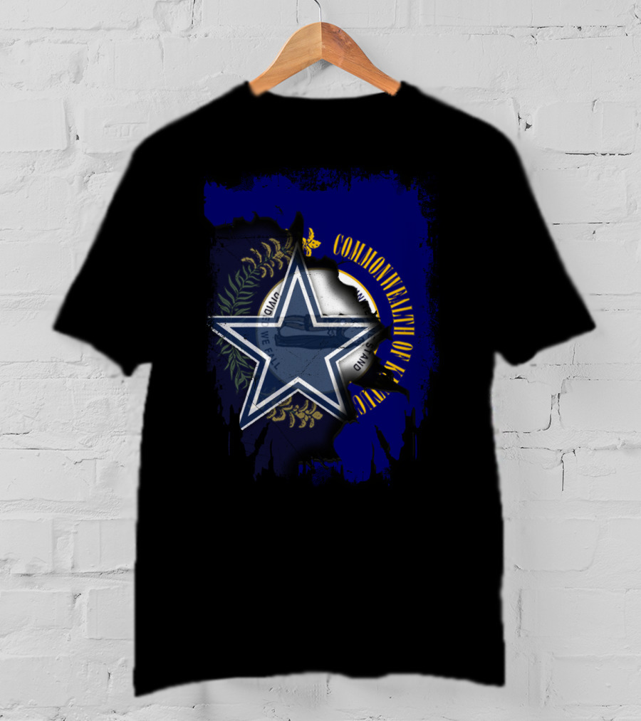 Commonwealth Of Kentucky Dallas Cowboys Star Emblem Fusion T-Shirt