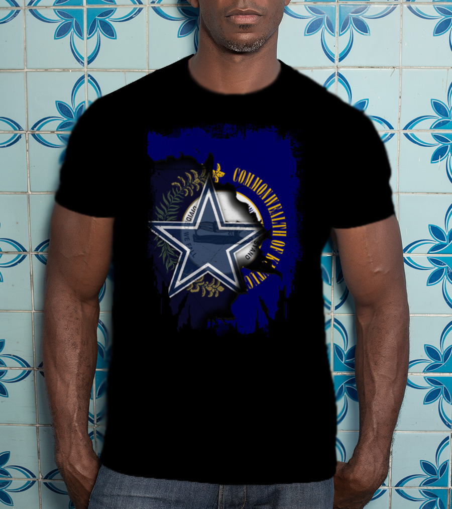 Commonwealth Of Kentucky Dallas Cowboys Star Emblem Fusion T-Shirt