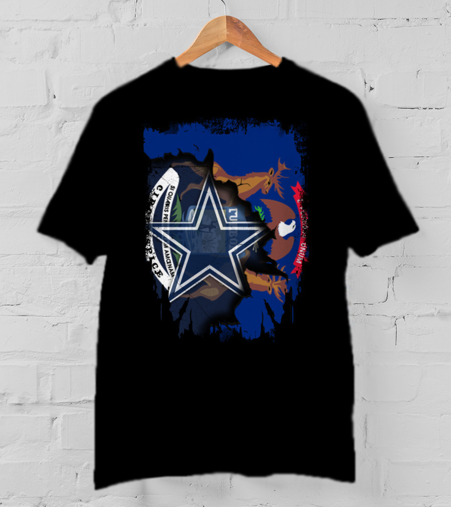 Together Michigan Dallas Cowboys Star Collaboration T-Shirt