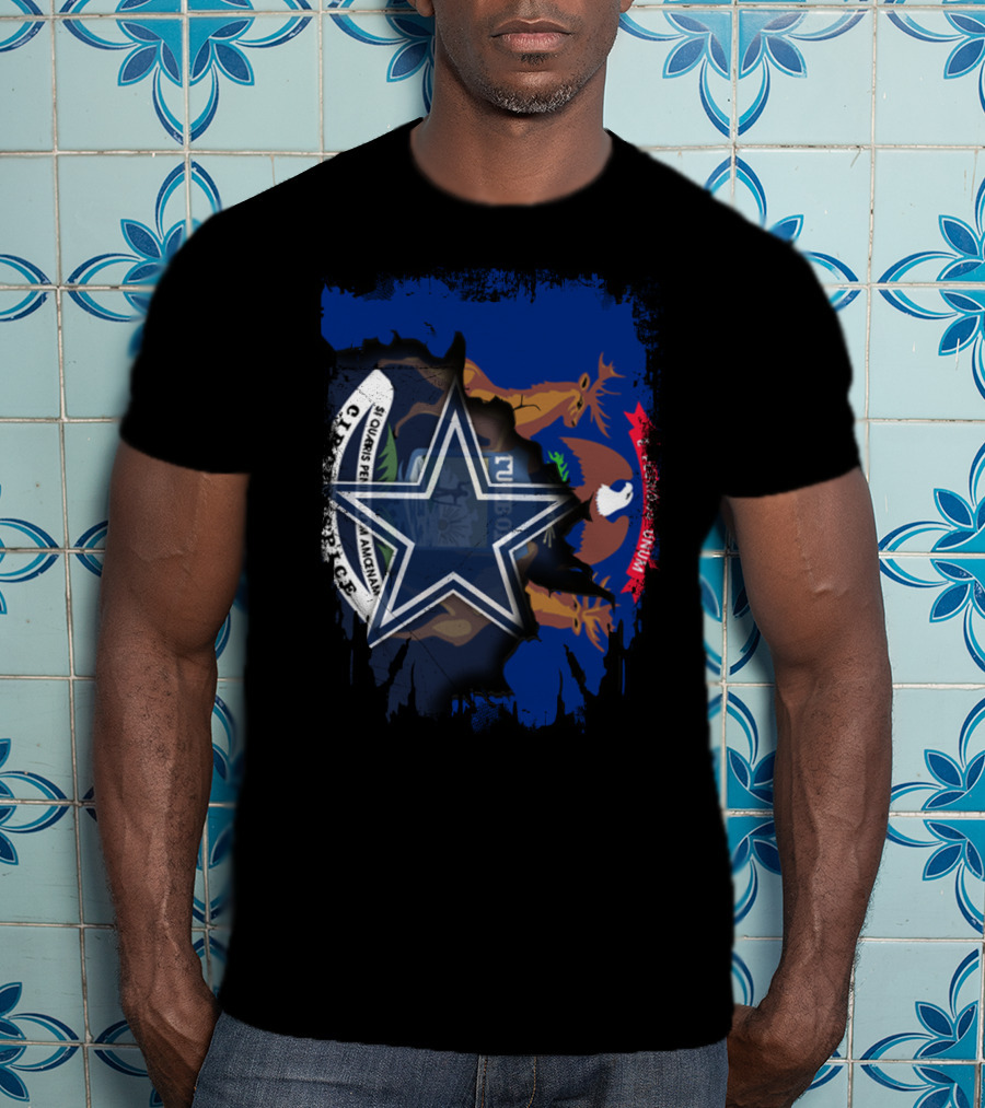 Together Michigan Dallas Cowboys Star Collaboration T-Shirt