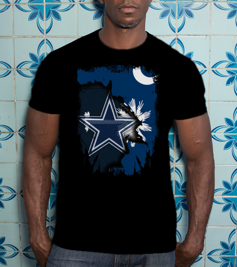Together South Carolina Cowboys Star And Crescent Moon T-Shirt