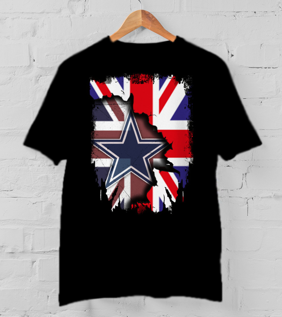 United Kingdom Dallas Cowboys Union Jack Star Combination T-Shirt