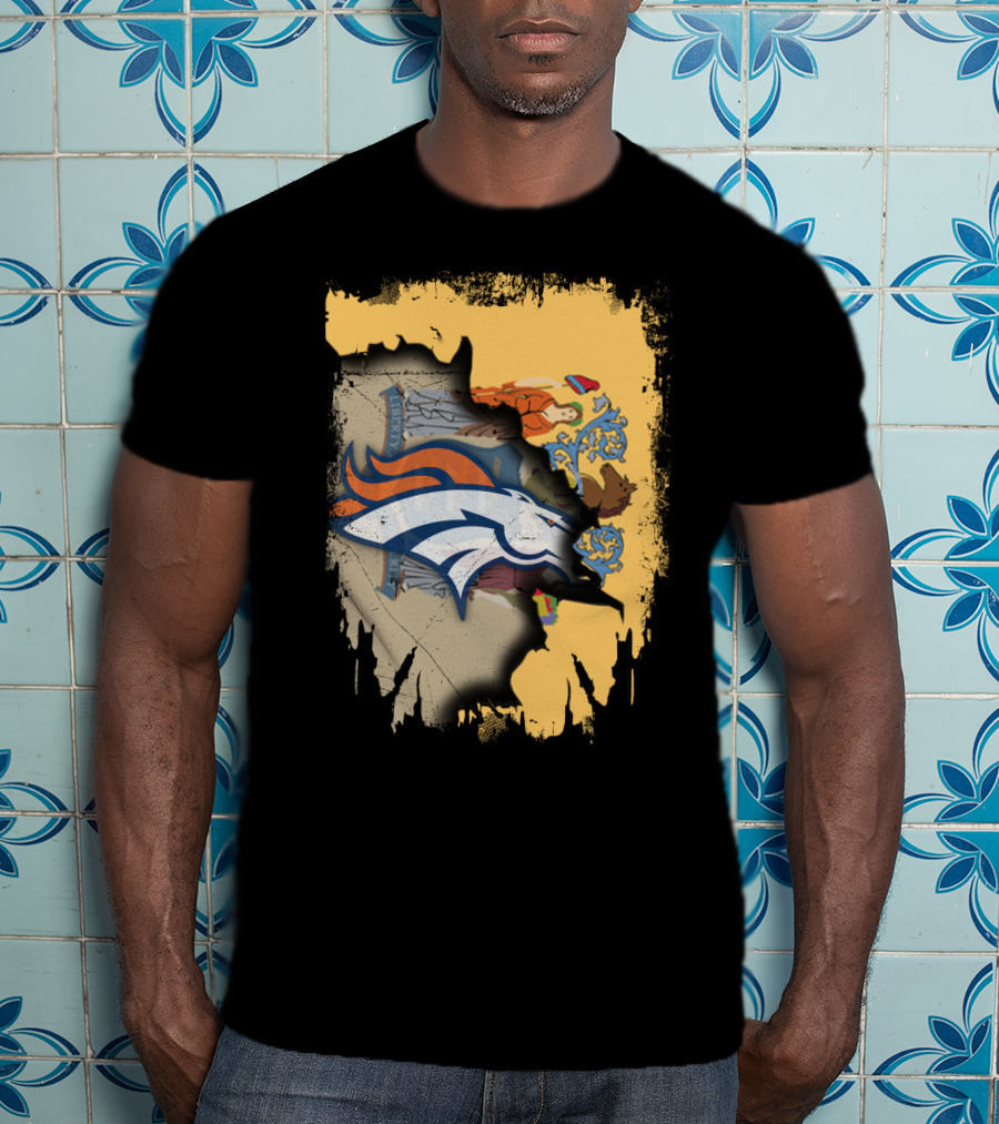 New Jersey And Broncos United Emblem T-Shirt