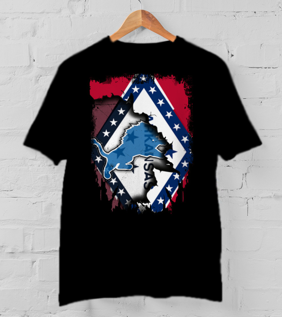 Arkansas Flag With Lions And Stars Iconic T-Shirt