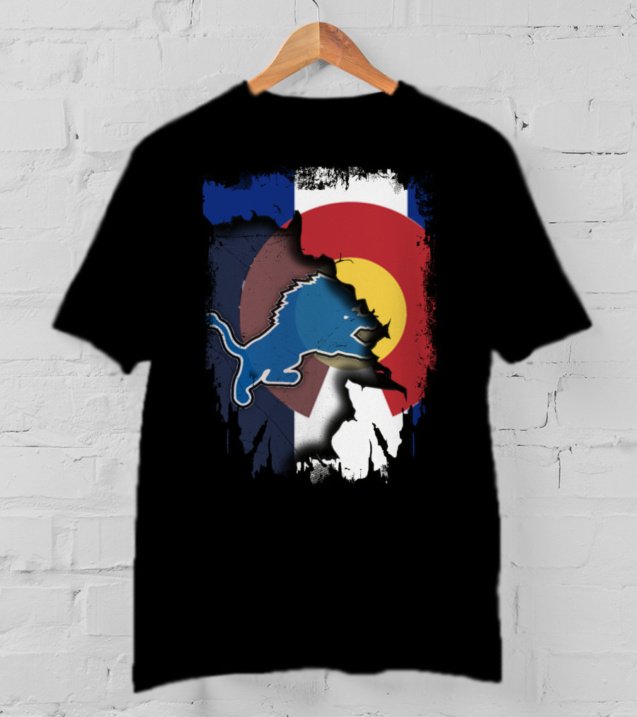 Together Colorado With Lions Detroit Pride Fusion T-Shirt