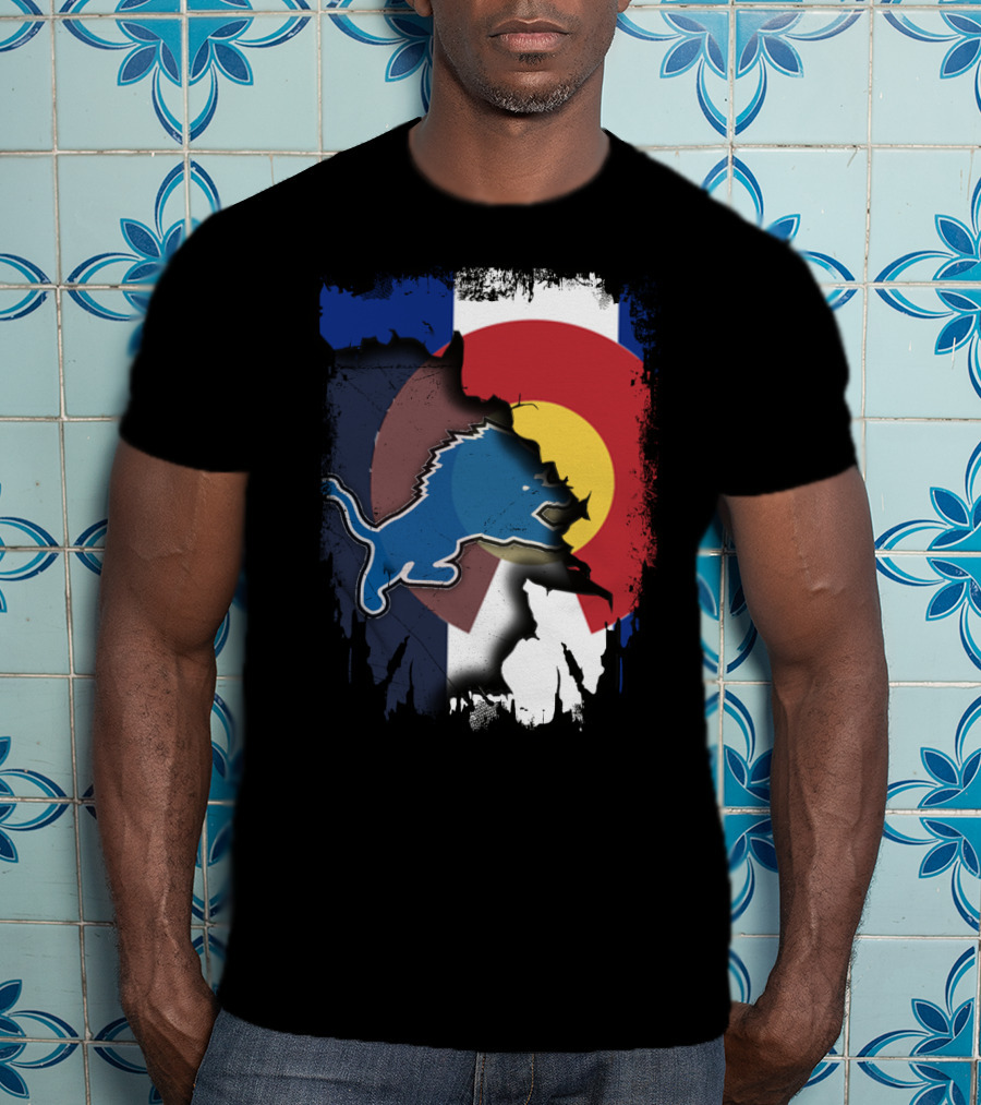 Together Colorado With Lions Detroit Pride Fusion T-Shirt