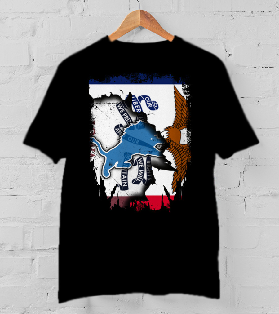 Detroit Lions Iowa Pride Clash T-Shirt