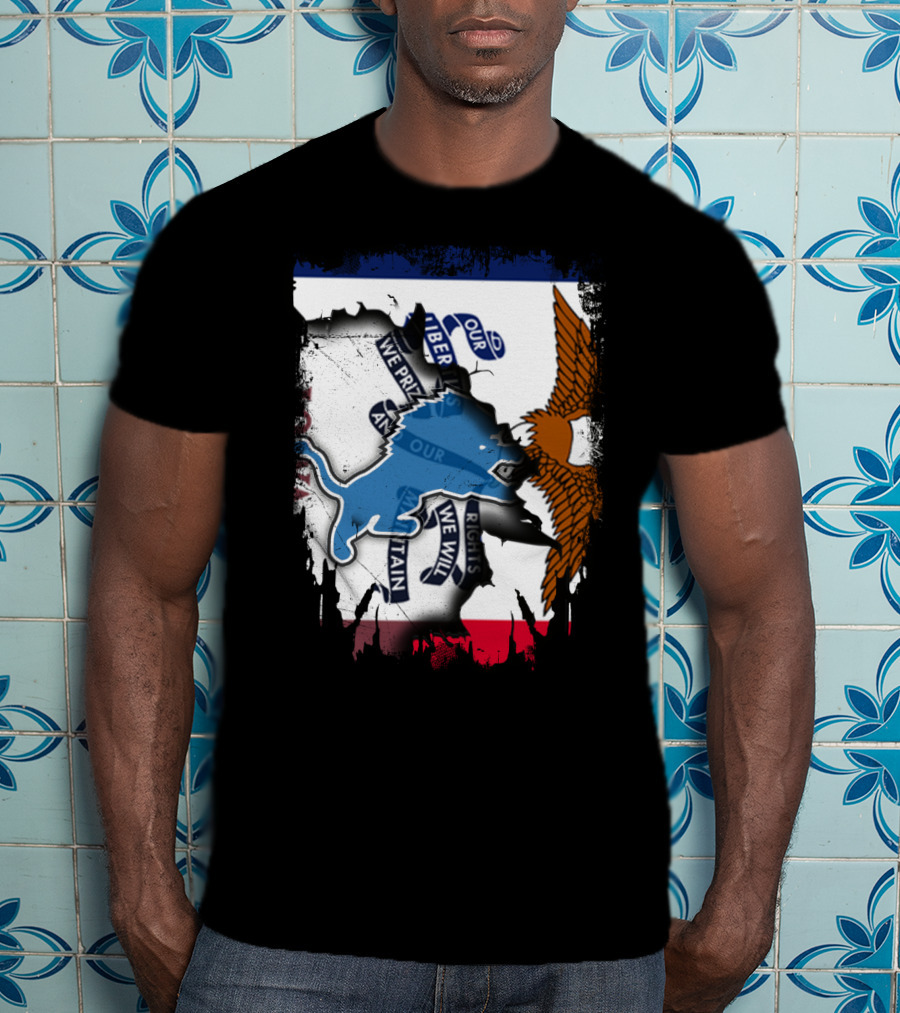 Detroit Lions Iowa Pride Clash T-Shirt