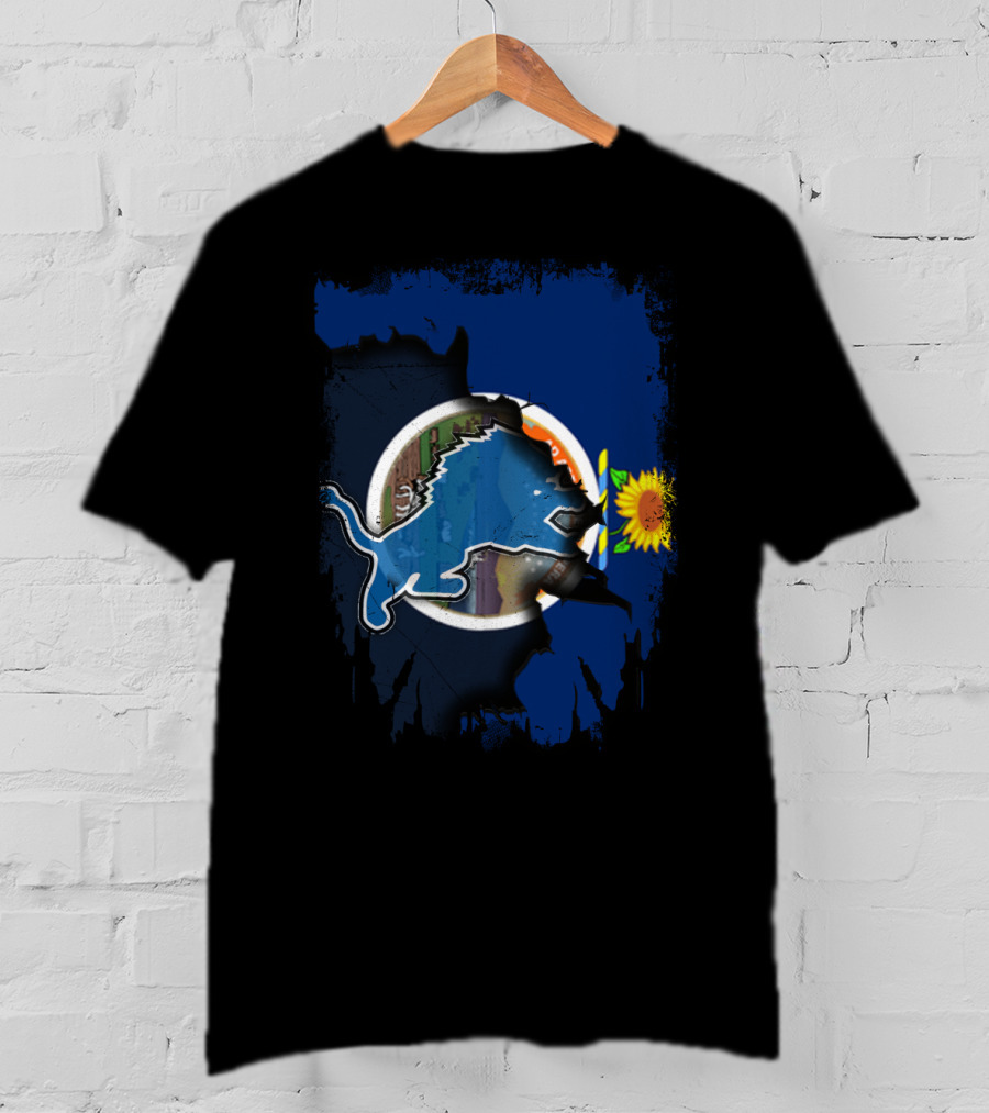 Detroit Lions Kansas Sunflower State Unity T-Shirt