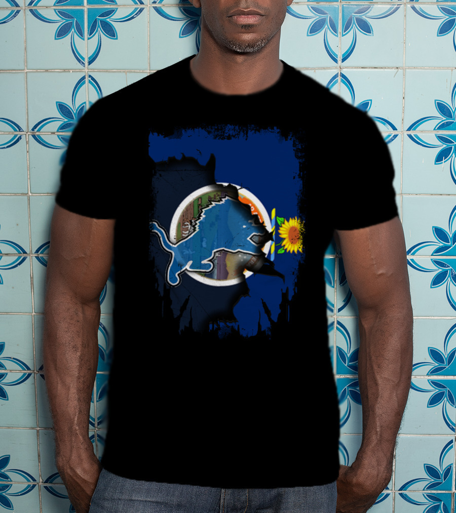 Detroit Lions Kansas Sunflower State Unity T-Shirt