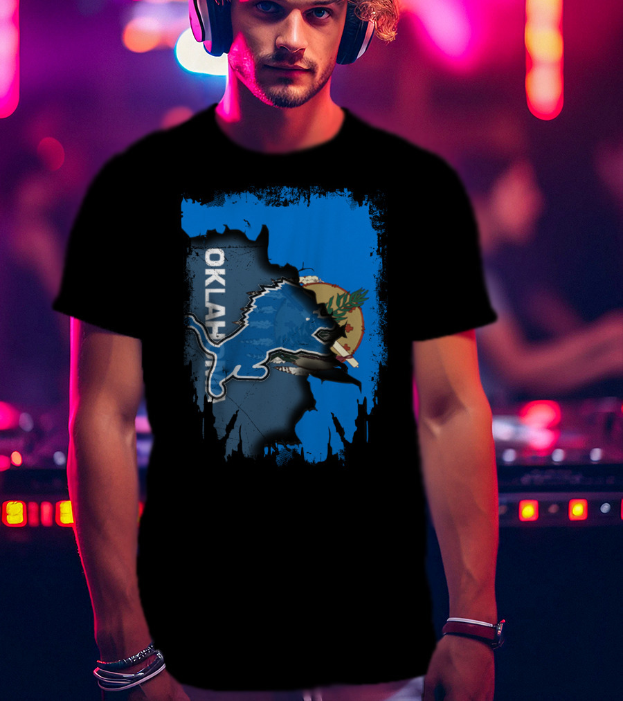 Oklahoma Detroit Lions Mashup T-Shirt