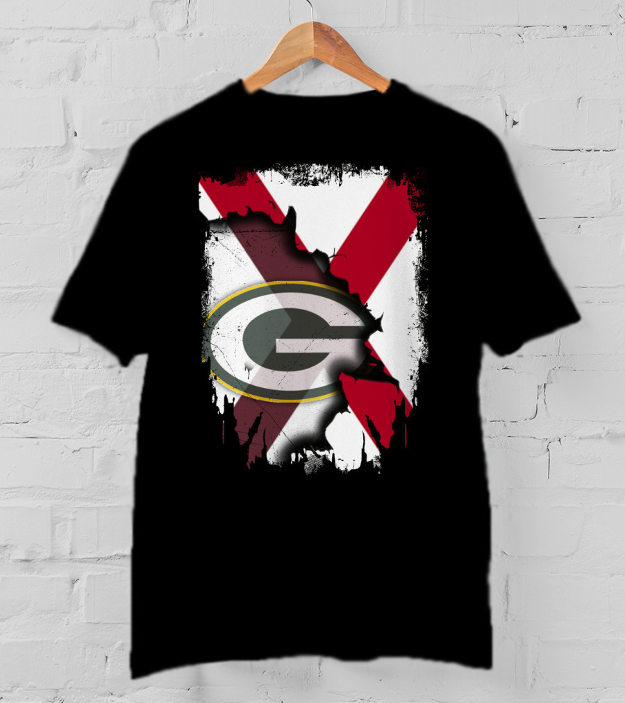 Alabama And Green Bay Packers United T-Shirt