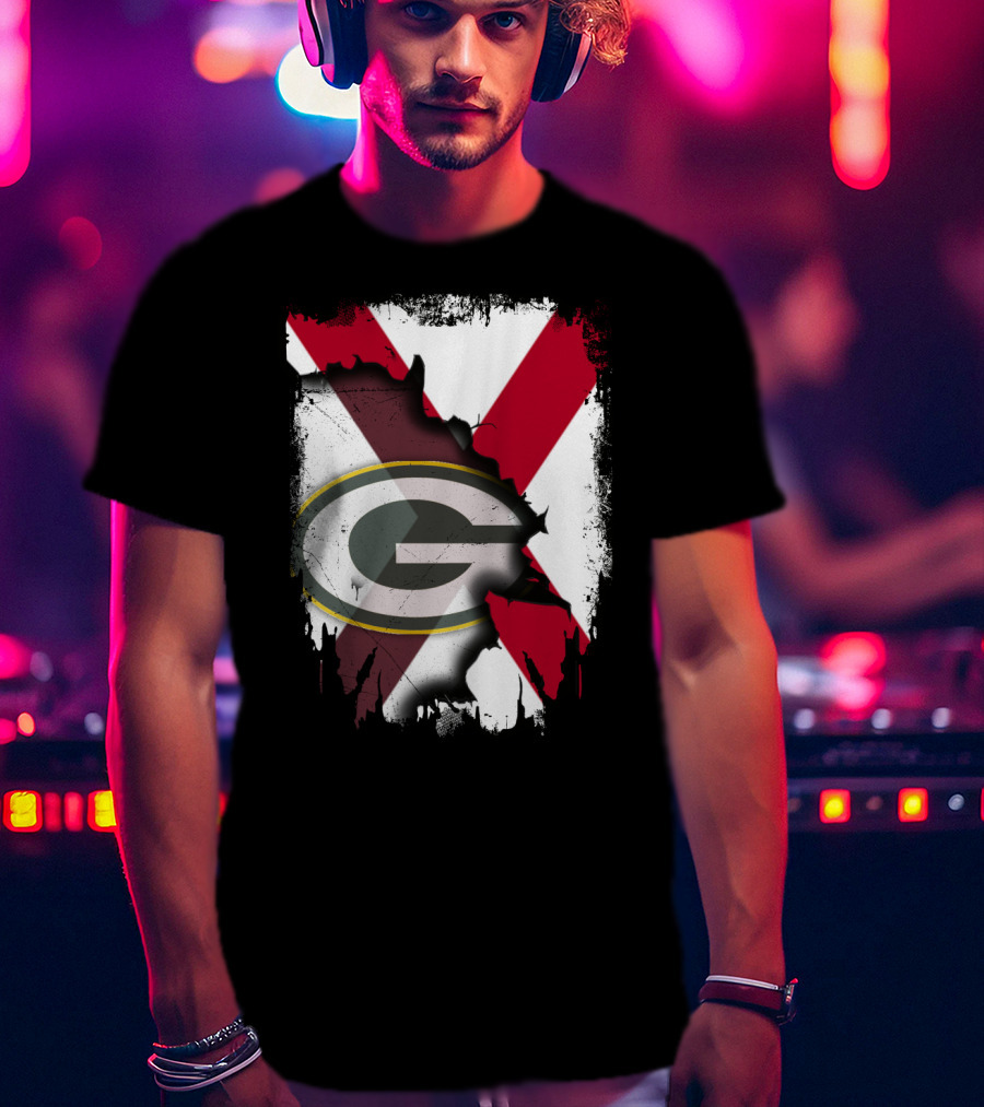 Alabama And Green Bay Packers United T-Shirt