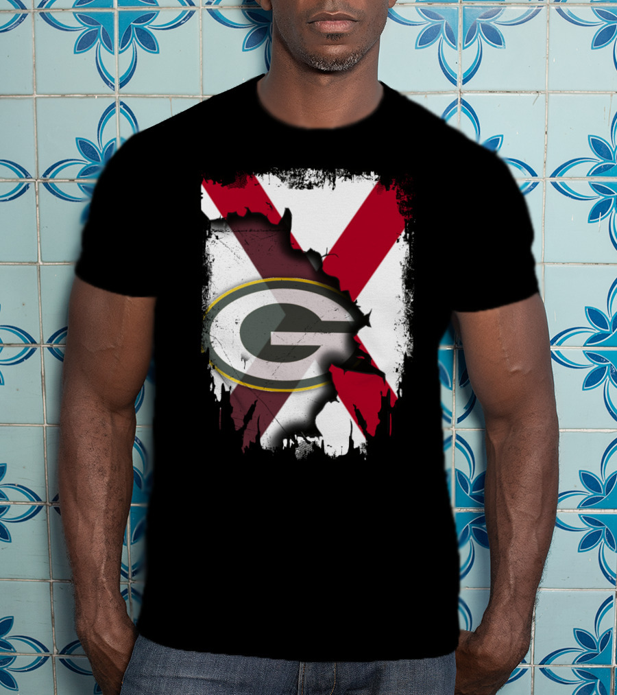 Alabama And Green Bay Packers United T-Shirt