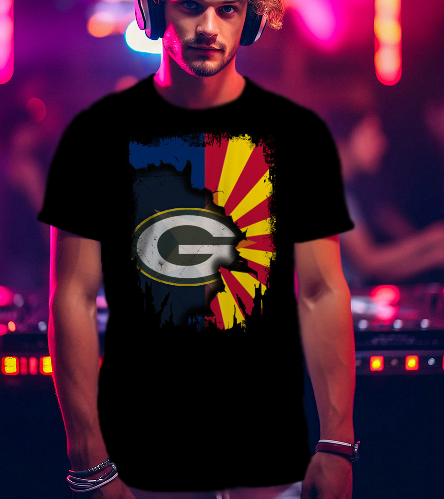 Together Arizona Green Bay Packers Fusion T-Shirt