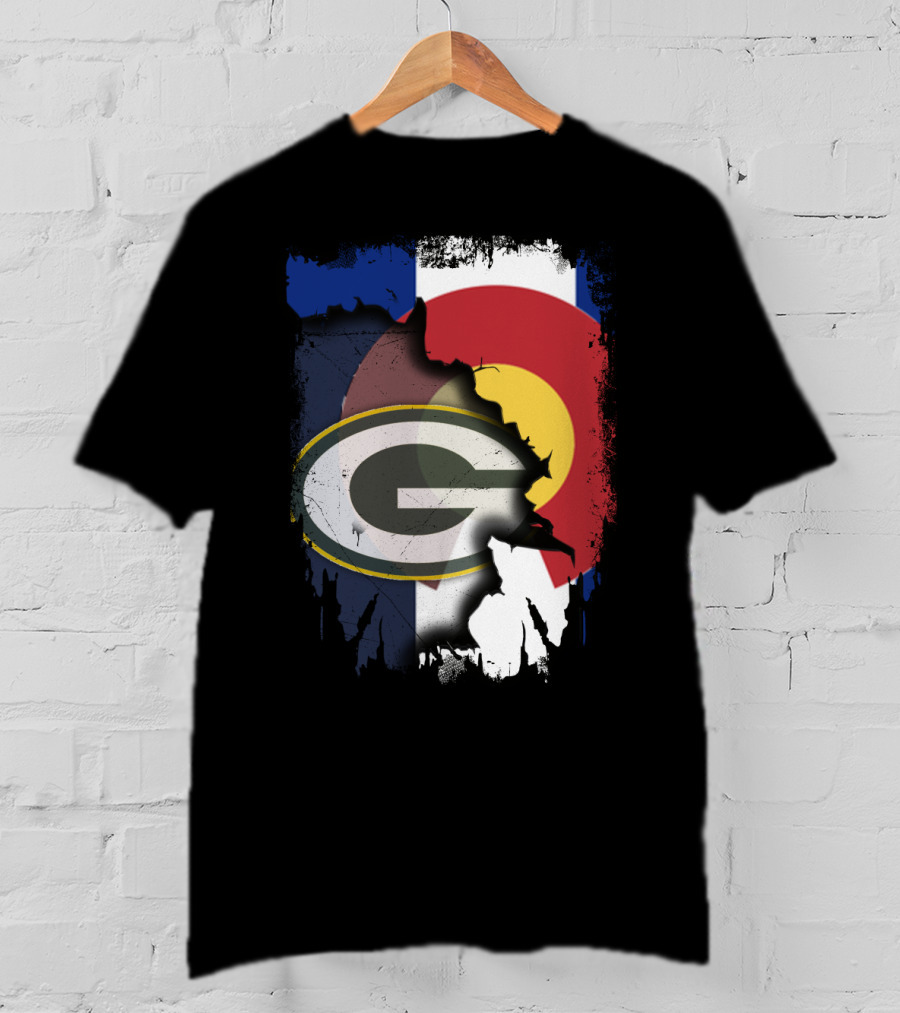 Packers And Colorado Flag Collaboration T-Shirt
