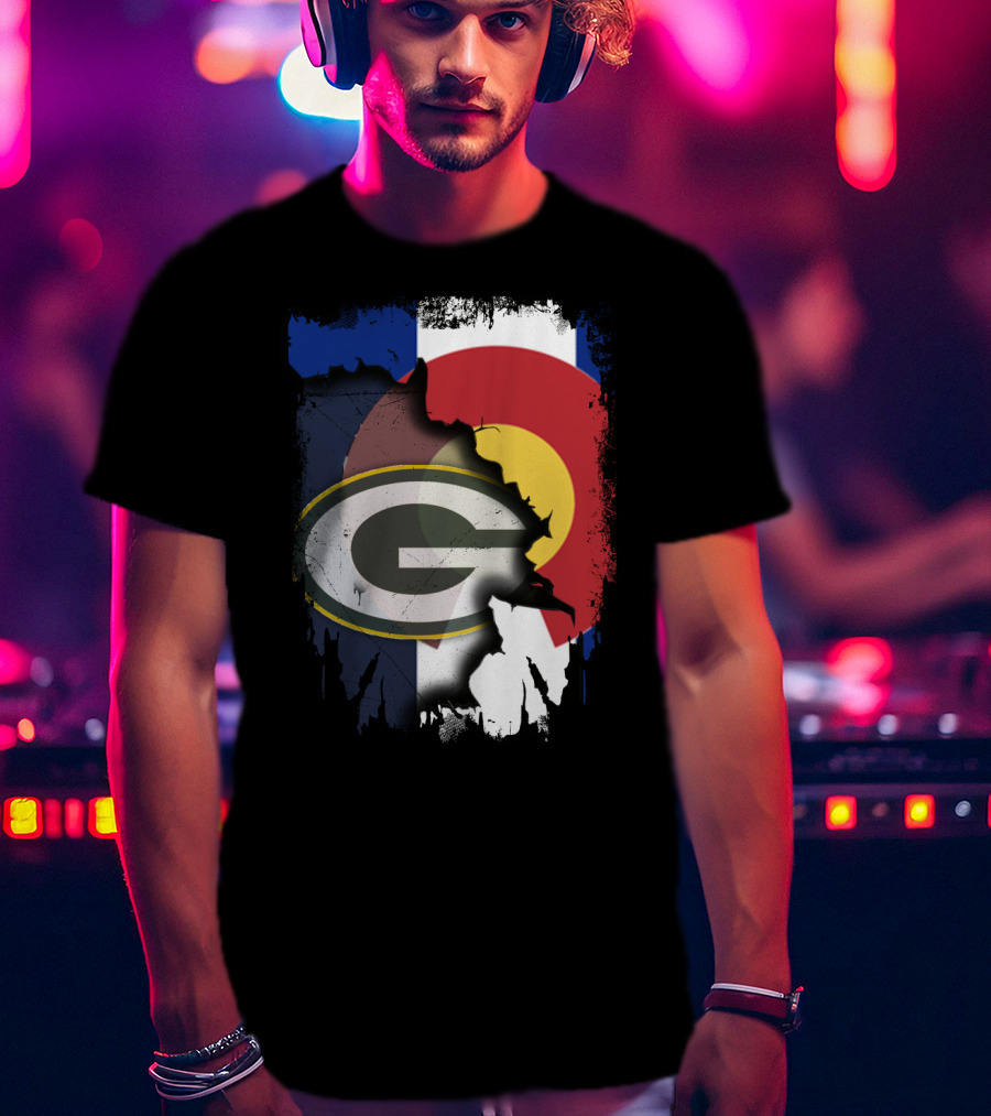 Packers And Colorado Flag Collaboration T-Shirt