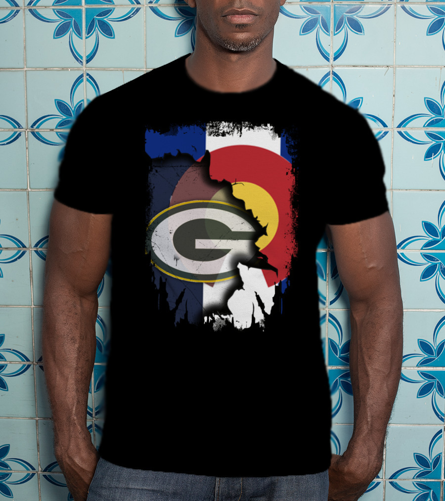 Packers And Colorado Flag Collaboration T-Shirt